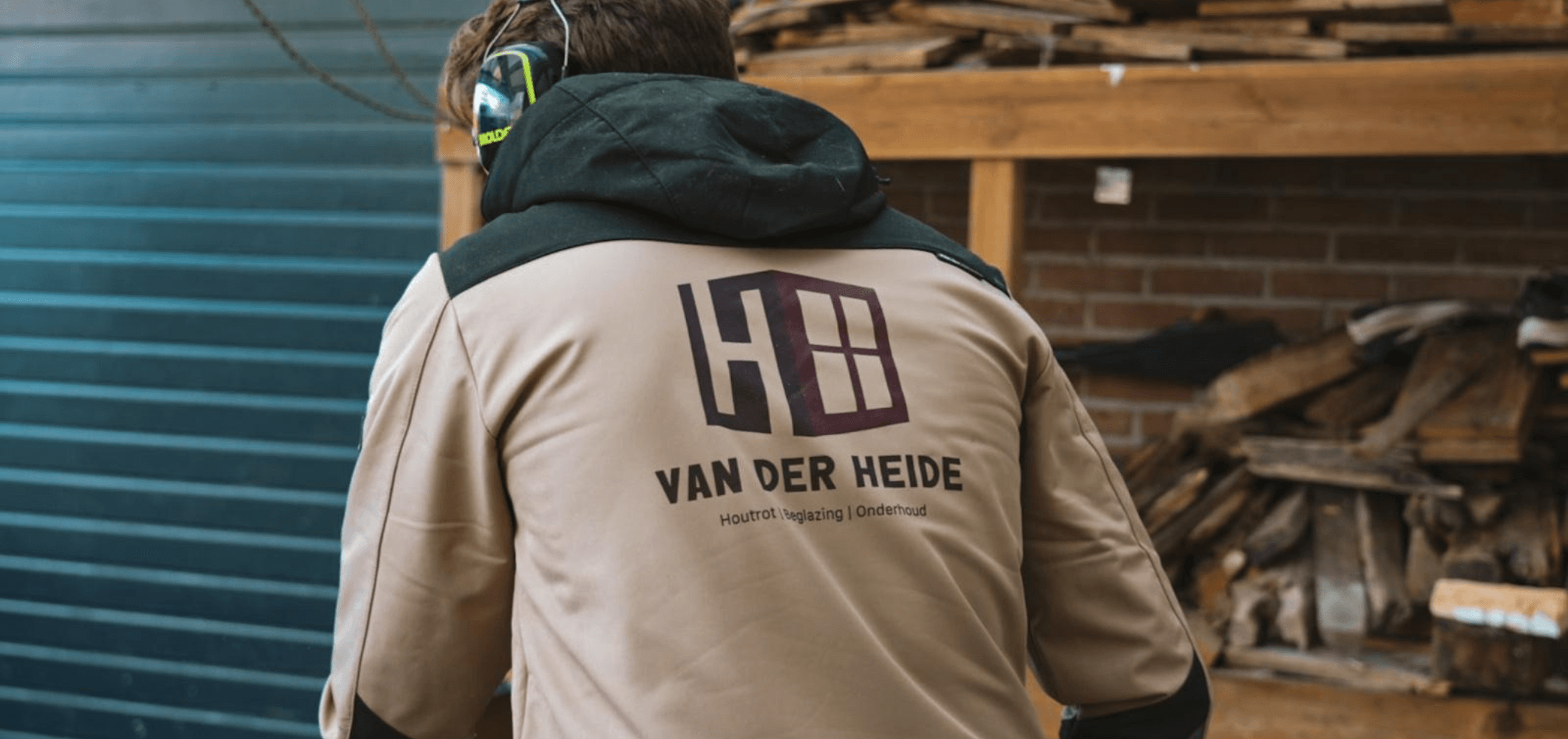 Jan van der Heide aan het werk